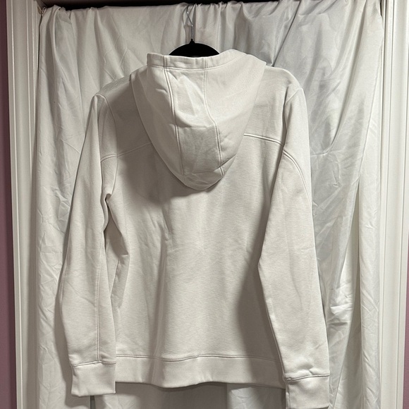 Under Armour Cream Hoodie with Black Emblem - Picture 6 of 6